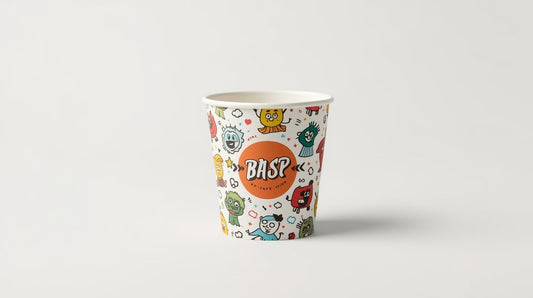 Vaso de cartón diseño animado – Paquete x50