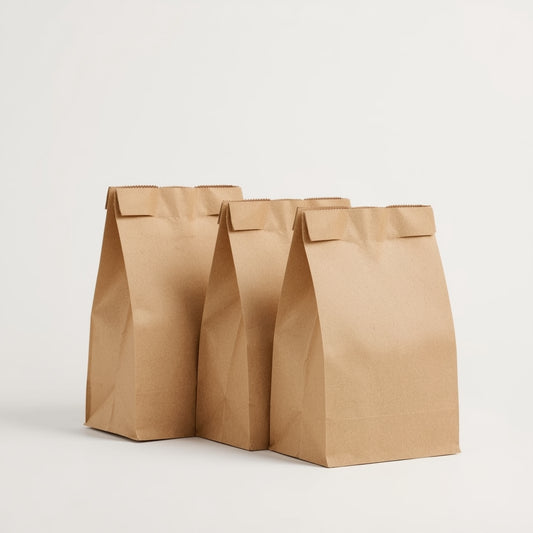 Bolsa de Papel Color Café – Paquete x100