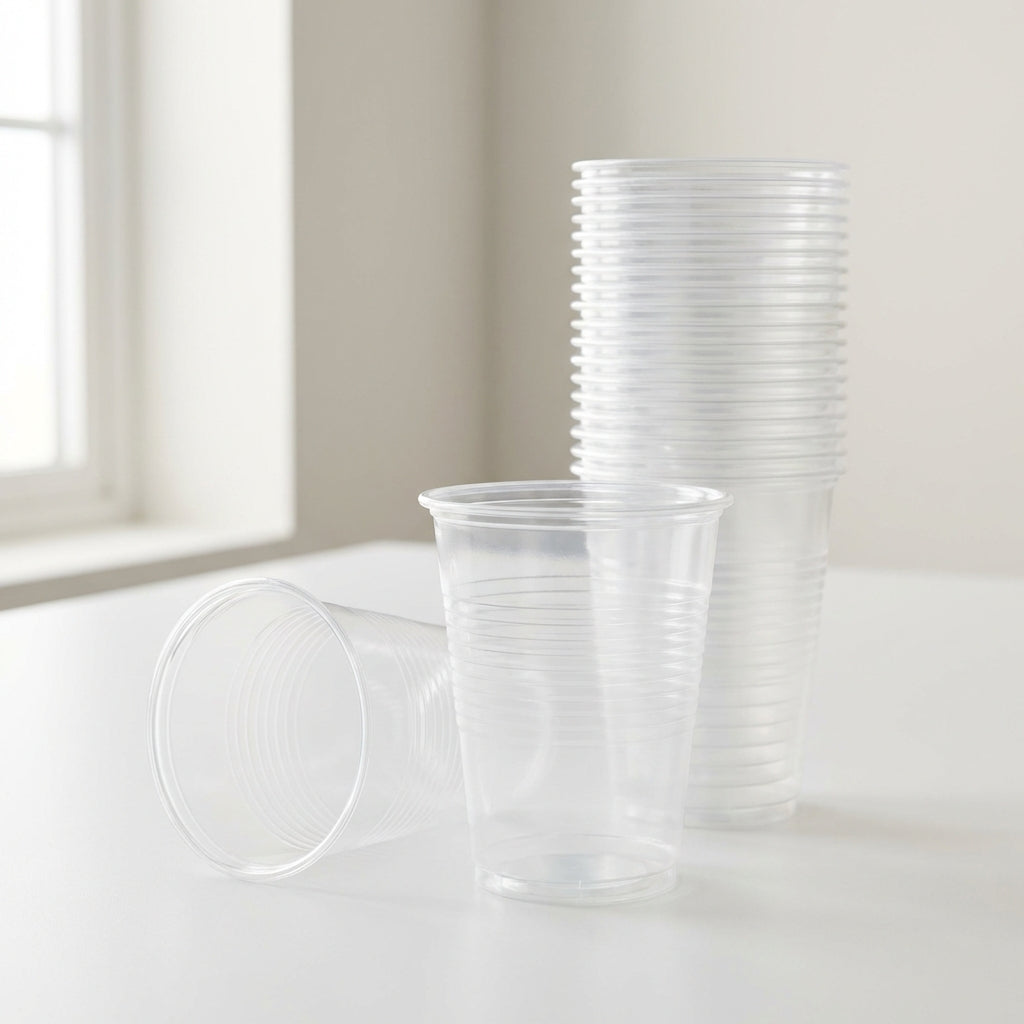 Vaso plástico transparente – Paquete x50